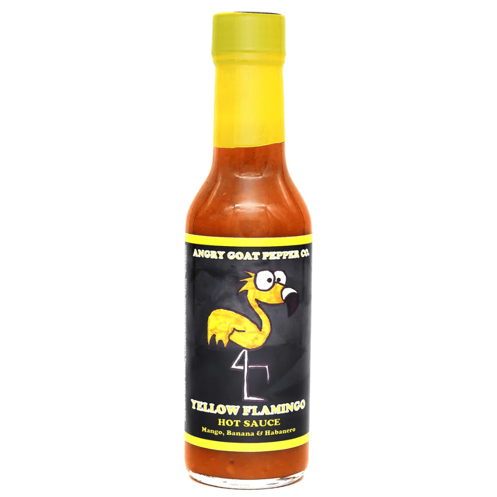 Angry Goat Yellow Flamingo Mango & Banana Hot Sauce 148ml - Soosikauppa