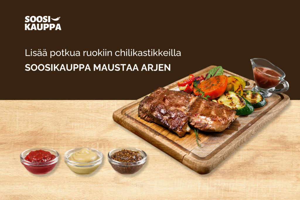 Lisää makua grilliruokaan chilisooseilla