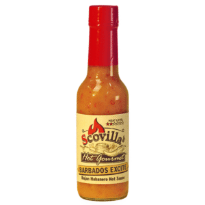 Scovillas Hot Gourmet Fiery Barbados Excite Bajan Habanero Hot Sauce 148ml