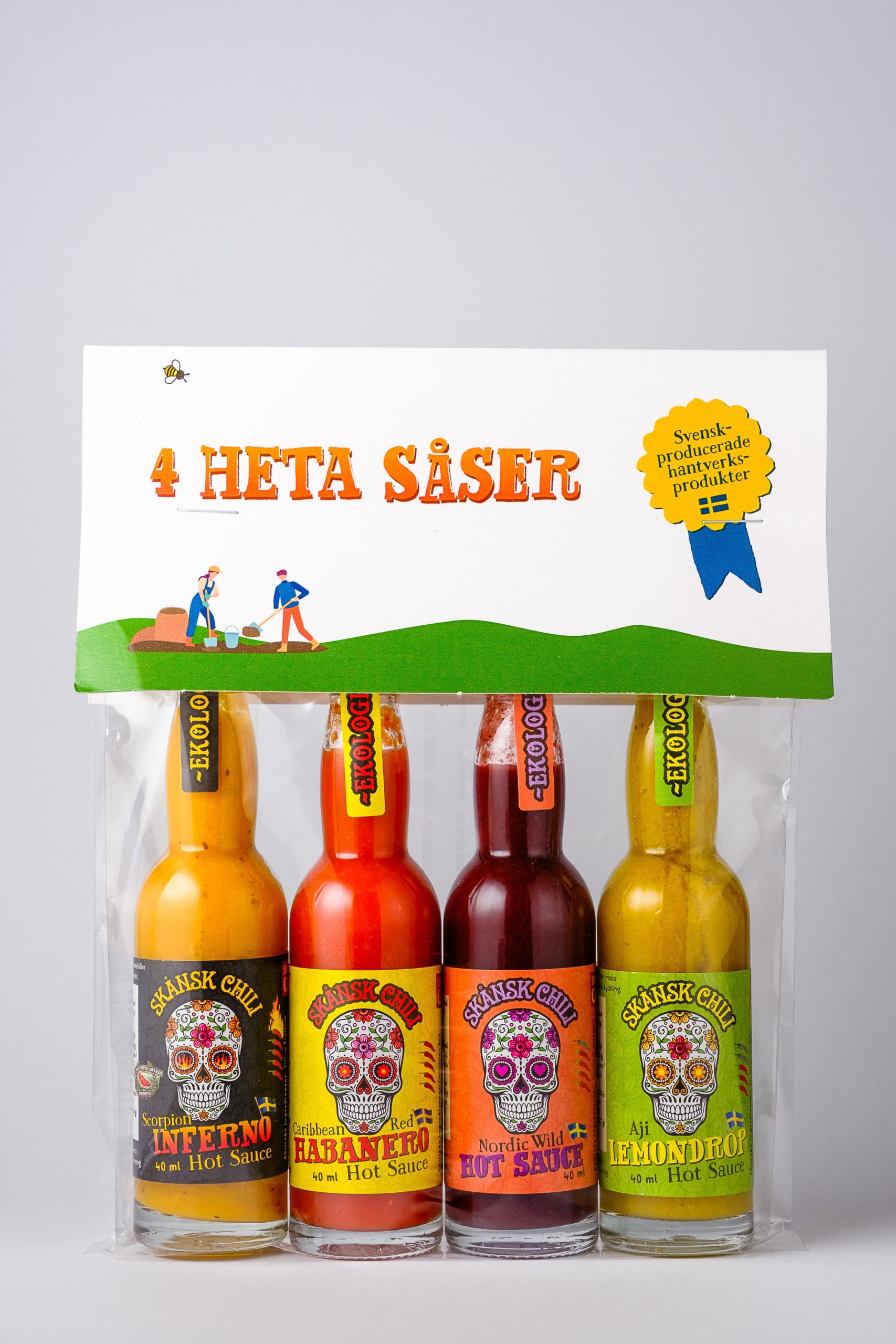 Skånsk Chili 4 Heta Såser (Lahjasetti) 2